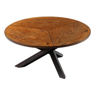 Tripod Dining Table in Wenge by Gerard Geytenbeek, Netherlands, 1960 For Sale