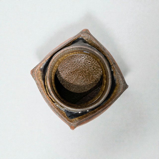 Large Architectural Stoneware Vase by Pierre Culo, 1970s For Sale - Image 10 of 18