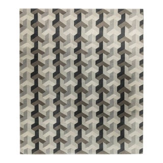 Vintage Verner Panton Ypsilon Rug With Gray Geometric Design - Rug & Kilim For Sale