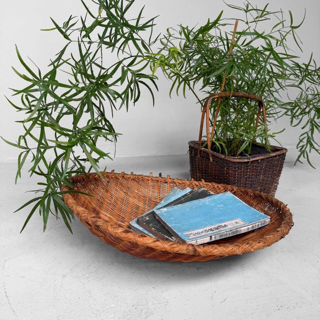 Vintage Japanese Bamboo Zaru Drying Basket, 1960s For Sale - Image 4 of 10