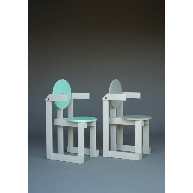 Vintage Dining Chairs by Henk Lampe, 1979, Set of 2 For Sale - Image 9 of 18