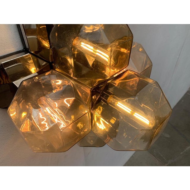 Vintage German Space Age Chrome & Glass Wall or Ceiling Lamp by Motoko Ishii for Staff, 1970s For Sale - Image 12 of 18