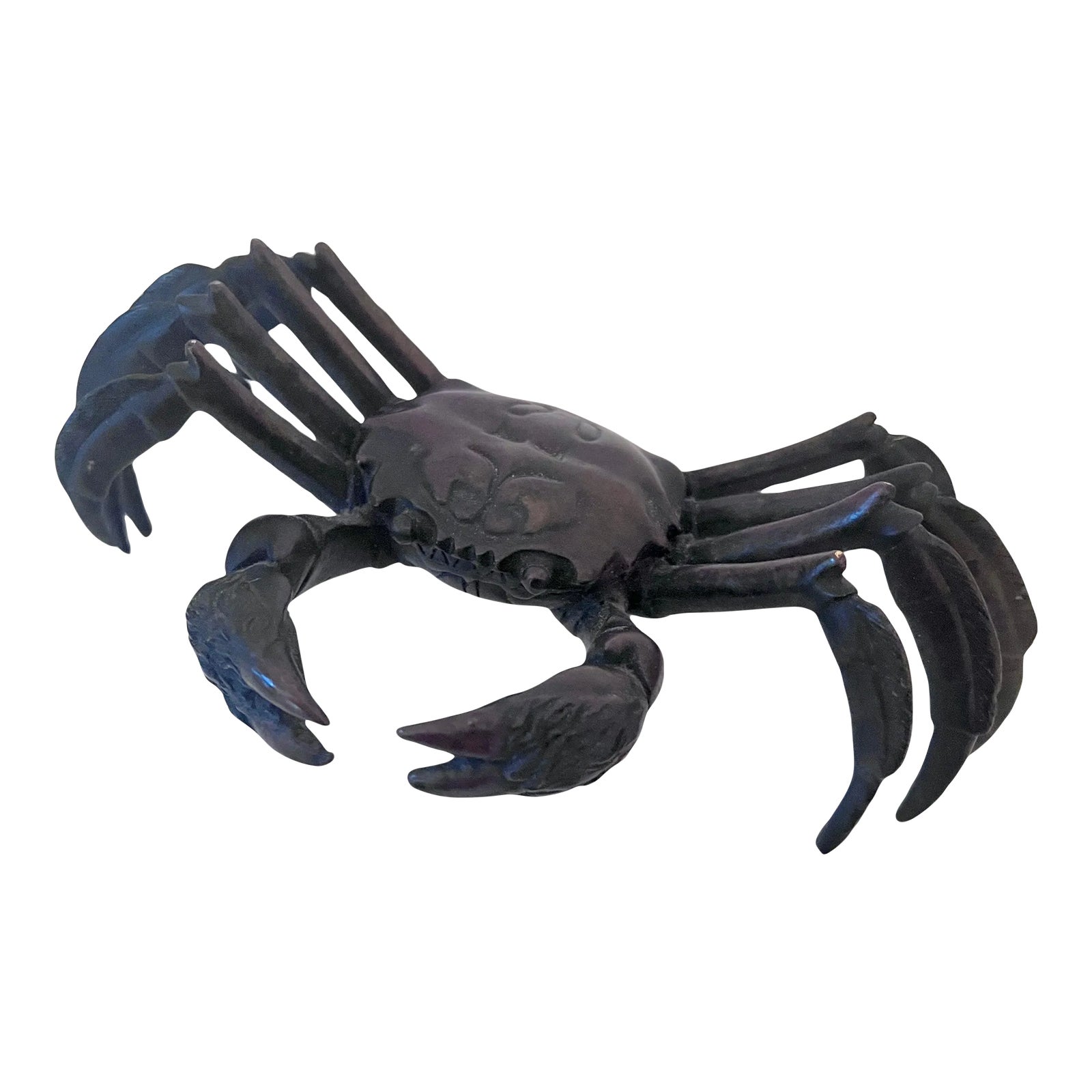 19th Century Okimono Bronze Japanese Crab Sculpture Paperweight Chairish