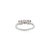 Metal Regal Five-Stone February Birthstone Ring Made in 925 Sterling Silver - Size 7.5 For Sale - Image 7 of 9