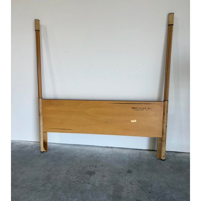 Postmod Henredon Scene Two Burl Mirrored Canopy King Bedframe For Sale - Image 11 of 17