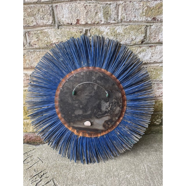 1970s Vintage Salvage Round Wall Mirror For Sale - Image 5 of 10