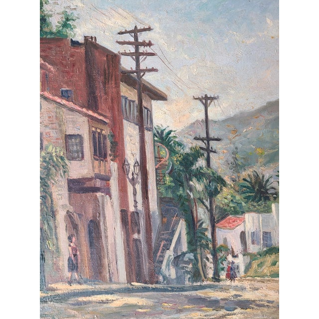 Impressionist Saul Kovner 1940s Oil Painting Los Angeles Cityscape Hollywood Hills Wpa For Sale - Image 3 of 18