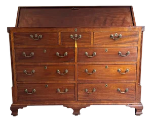 Large Antique George III Chest of Drawers with Storage Chest