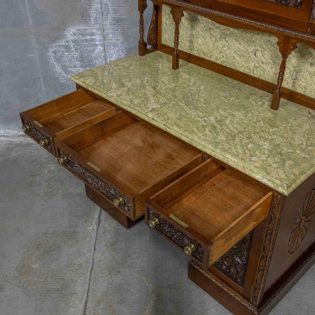 Victorian Mahogany Washstand, 1890s For Sale - Image 10 of 18