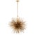Strada Medium Round Chandelier in Gild Designer: Kelly Wearstler Fixture Height: 28.25" Canopy: 4.75" Round Mounting:...