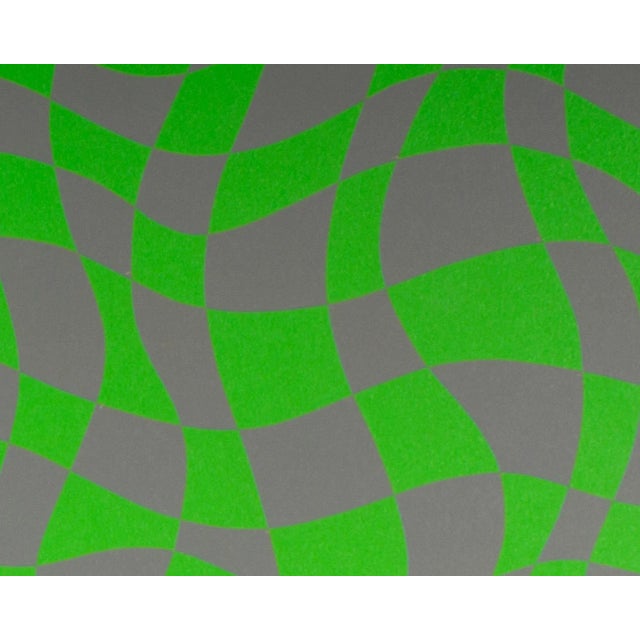 Abstract 2008 Op Art Acrylic on Board Painting by Greg Russell For Sale - Image 3 of 10