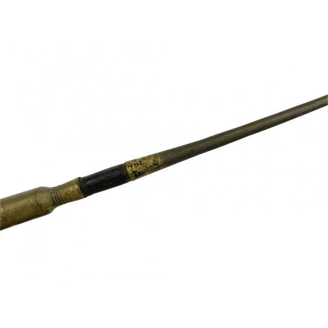 Wood Early 20th Century Ceremonial Pipe of the Dinka Tribe Professionally Mounted For Sale - Image 7 of 9