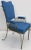 Mid-Century Modern 1940s Vintage Blue Dining Chairs- Set of 6 For Sale - Image 3 of 8