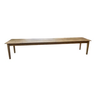 Vintage Farm Table in Pine and Oak, 1950s For Sale