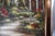 Mediterranean Original Mediterranean Courtyard Oil Painting | Framed Villa Landscape With Fountain | Contemporary Impressionist Art For Sale - Image 3 of 4
