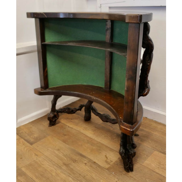 French Vinery Bar and Stool Set, 1930s, Set of 4 For Sale - Image 4 of 10