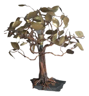 Hollywood Regency Wish Tree Lamp in Brass by Daniel D'Haeseleer