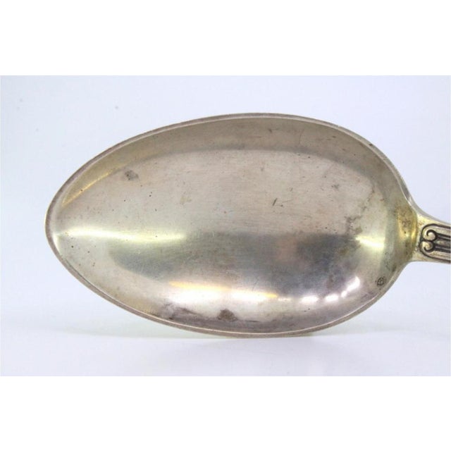 Silver Rice and Serving Spoon Grooves, Pearly Reliefs and Acanthus Leaves For Sale - Image 5 of 7