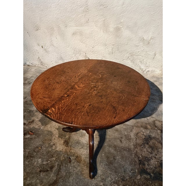 Georgian Oak Tilt-Top Tripod Table, England, 1800 For Sale - Image 10 of 16