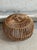 Italian wicker Lobster Pot ottoman/stool/poof designed by Franco Albini in the 60's. The ottoman is in a good vintage...