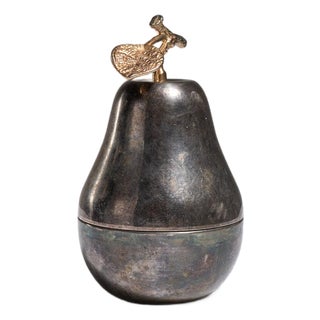 1970s Belgium Silver Pear-Shaped Ice Bucket For Sale
