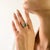 Green Natural Marquise Emerald & Diamond Three-Stone Engagement Ring Size 6 in 18k Gold For Sale - Image 8 of 14