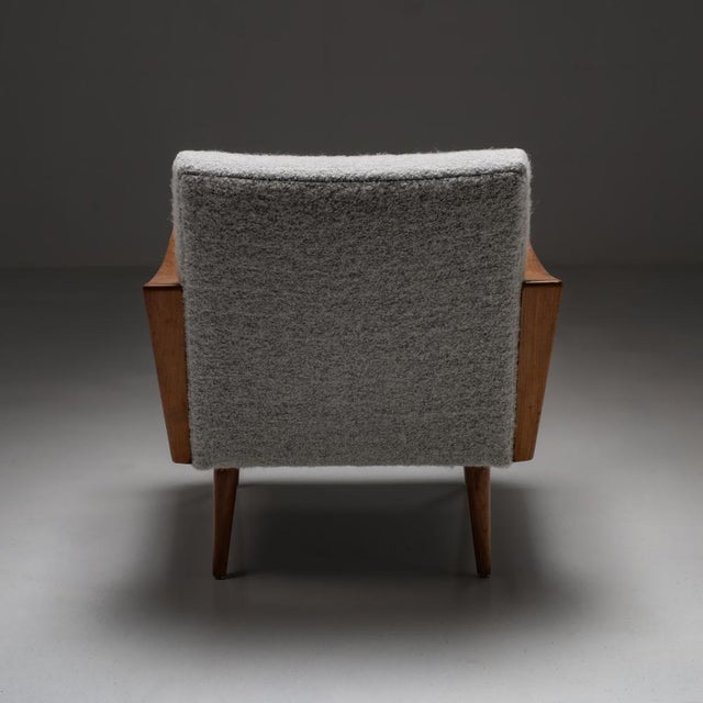 1960s Vintage Armchair in Walnut Wood, 1960s For Sale - Image 5 of 17