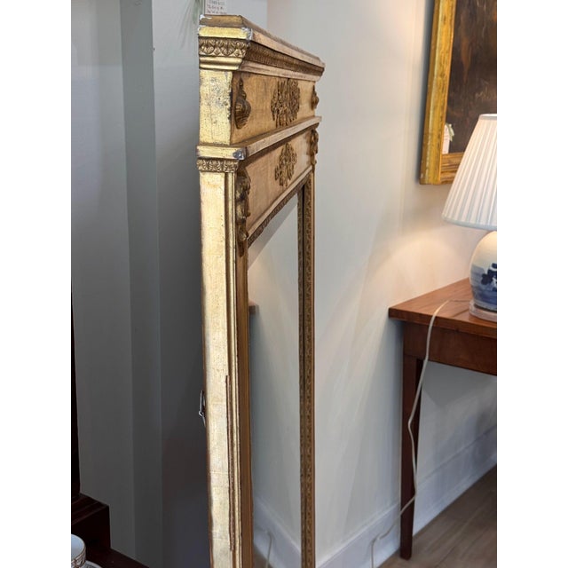 Gold Early 19th Century French Carved Giltwood Mirror For Sale - Image 8 of 8