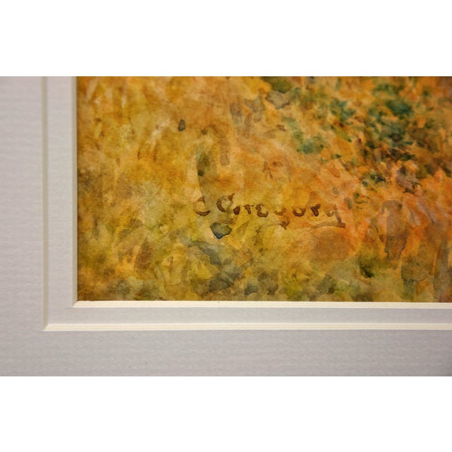 Charles Gregory, Summer's Day at Steyning Bowl, West Sussex, 1890s, Watercolor For Sale - Image 3 of 18