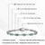 Handcrafted Emerald & Diamond Infinity Link Bracelet in 925 Sterling Silver For Sale - Image 14 of 14