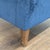 West Elm Everett Blue Velvet Lounge Chair - Modern Accent Armchair For Sale In San Francisco - Image 6 of 7