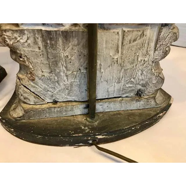 Pair of 17th Century Italian Figural Prickets Now Mounted as Lamps For Sale - Image 10 of 12