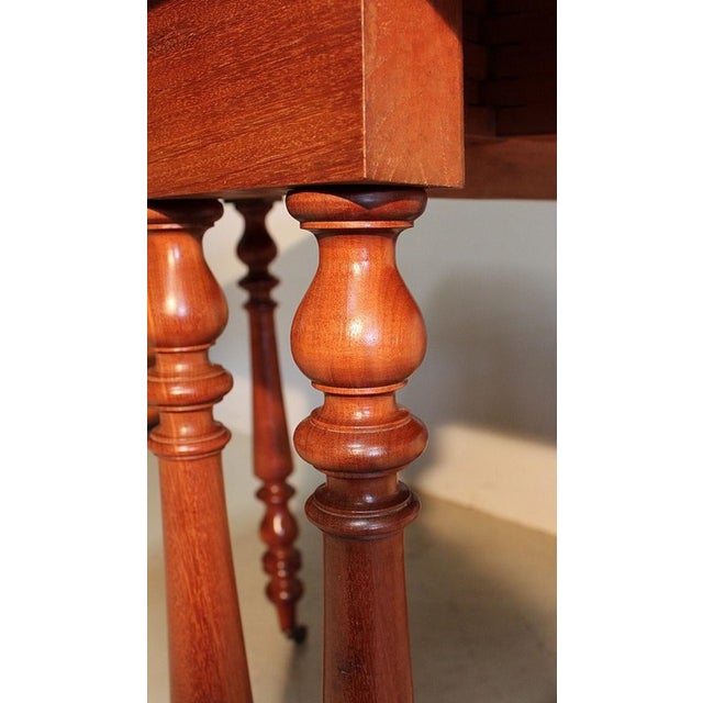 Small Auxiliary Table with Mahogany Shutters, 19th Century For Sale - Image 12 of 18