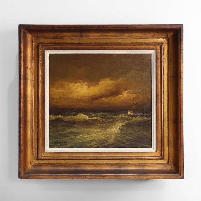 Albert Demoen, Seascape, 1940, Oil on Canvas, Framed For Sale - Image 13 of 13