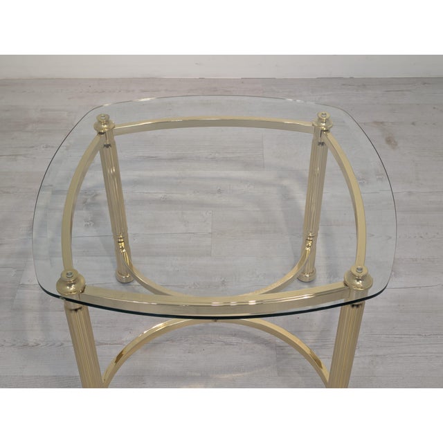 Hollywood Regency Gilt Coffee Table Frame with Glass Top, 1970 For Sale - Image 11 of 14