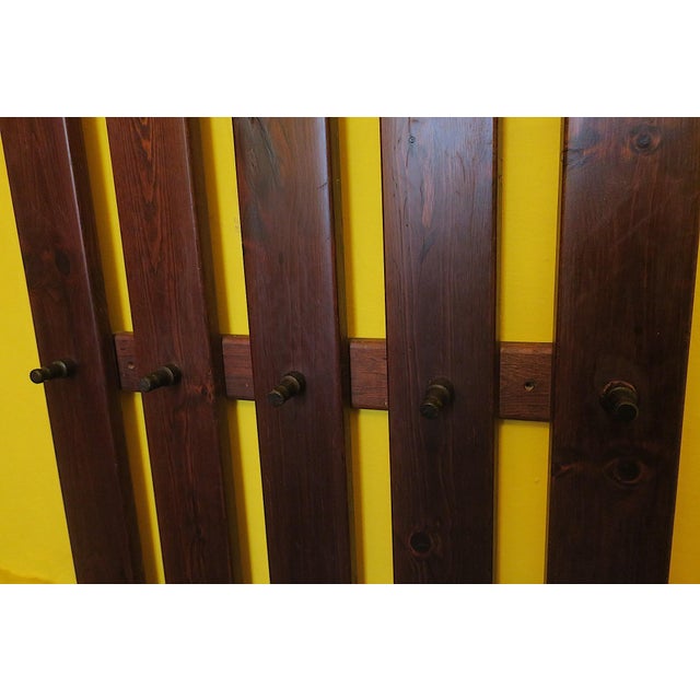 Mid-Century Modern Wall-Mounted Coat and Hat Rack, 1960s For Sale - Image 5 of 10