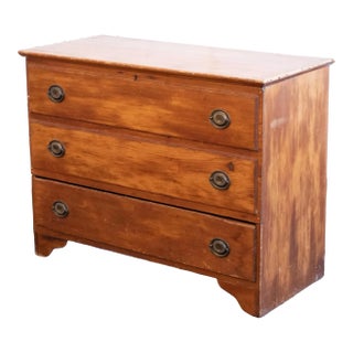 Late 19th Century Antique Pine Mule Chest / Blanket Chest For Sale