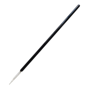 Art Deco Glass Hand Dip Pen, Clear Ribbed Attached Nib
