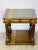 Vintage National Geographic Maitland Smith library table. On 4 pillar feet with one drawer.