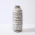White Mid-Century Modernist White and Earth Toned Horizontally Striated Ceramic Vase For Sale - Image 8 of 13