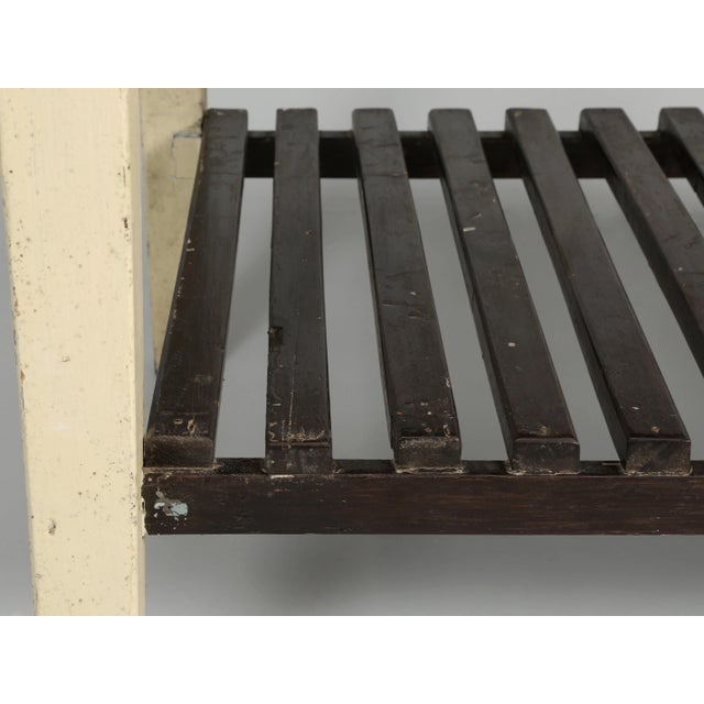 Original Country English Pastry Shop Kitchen Island, Marble Top For Sale - Image 12 of 13