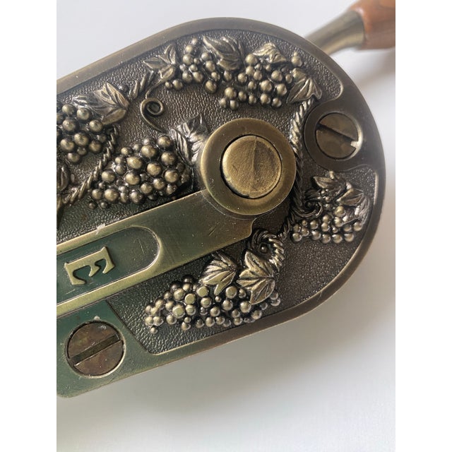 Vintage Rogar Estate Wine Bottle Opener Grape Vine Ornate Details For Sale - Image 10 of 10