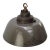 Factory pendant brown enamel with white interior cast iron top, brass hook E27 / E26 Up to 250V (Europe/UK Standard).The...