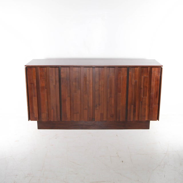Vintage Wooden Graphic Buffet, 1980s For Sale - Image 11 of 18