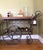 Vintage Iron and Wood Beverage Bar Cart For Sale - Image 4 of 6