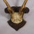 1940s Antique 6 Pointer Siberian Deer Trophy on Wooden Plaque, Ca. 1940s For Sale - Image 5 of 5