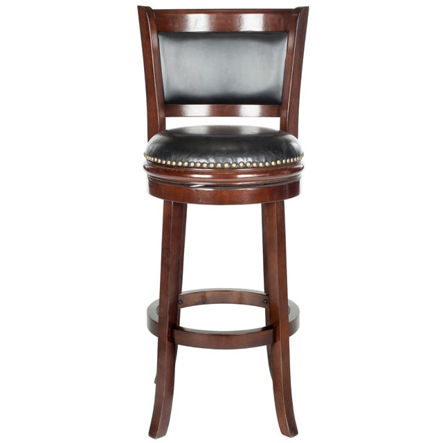 Antony Swivel Barstool in Cappuccino & Black For Sale - Image 4 of 5