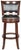 Antony Swivel Barstool in Cappuccino & Black For Sale - Image 4 of 5