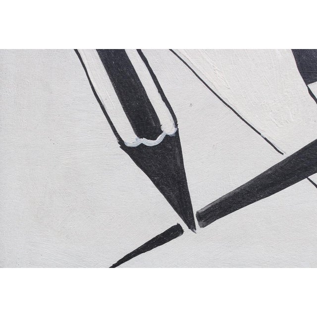 Berlin School Artist, The Power of Words, 1950s-70s, Oil on Board, Framed For Sale - Image 14 of 18