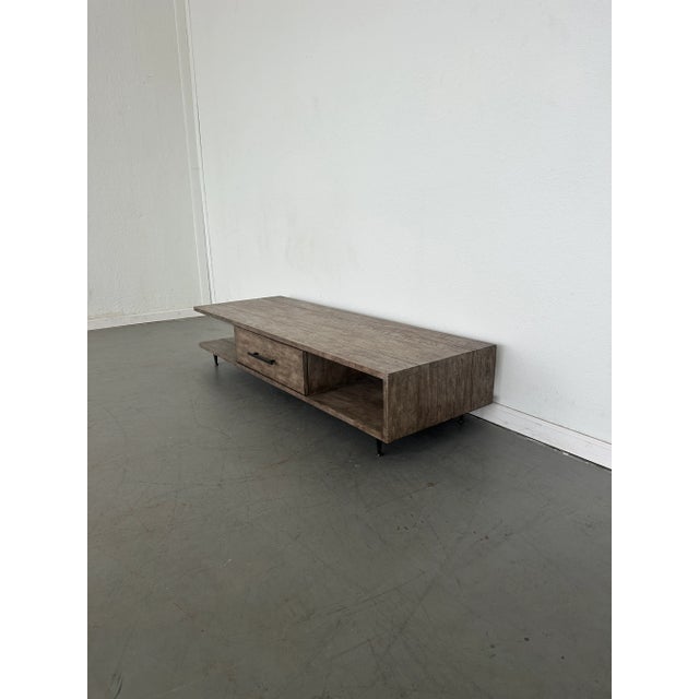 Artisan Modern Low Profile Coffee Table For Sale In Austin - Image 6 of 9